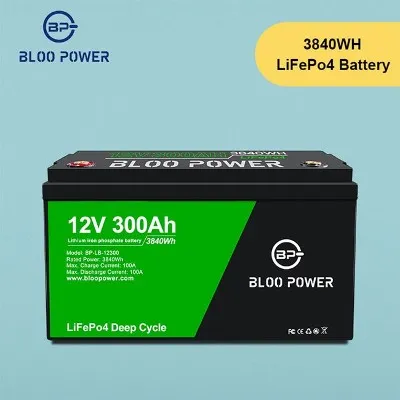12V 300Ah litiumjonbatteri