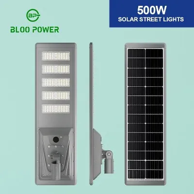 500W solar gatubelysning