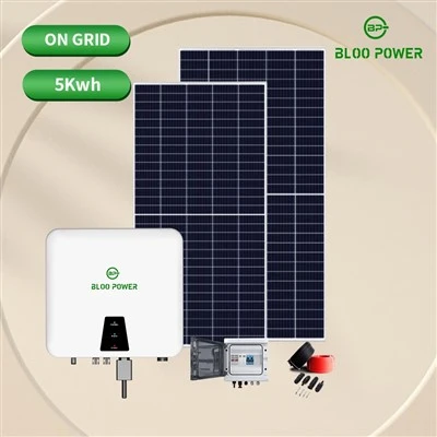 Komplett uppsättning solenergisystem på-nät 5KW 8KW 10KW 12KW växelriktare