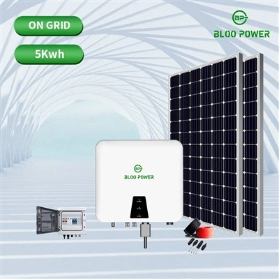 Hus Hybrid Solenergisystem 5KW Off Grid Med PV